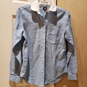 Women's Blue Button Down Shirt